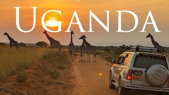 Tourists on a guided game drive while on a Uganda safari tour