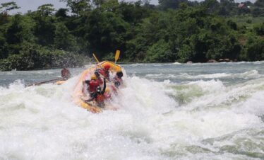 White water rafting in Jinja